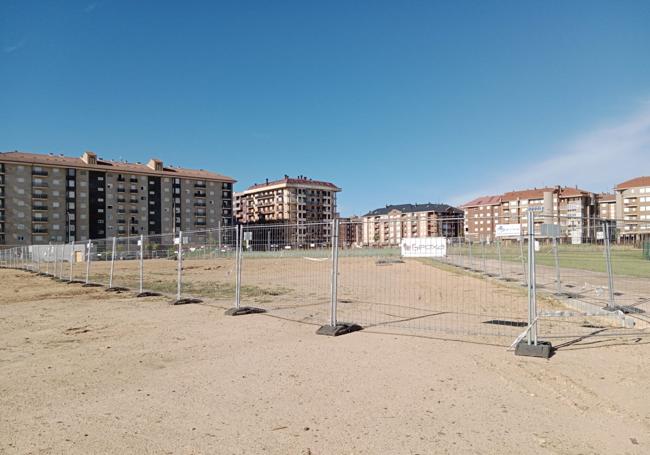 Zona donde se acomete la última actuación en el parque.