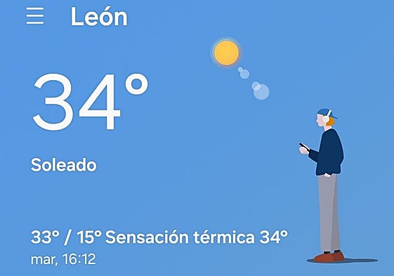 Calor en León capital este pasado martes.