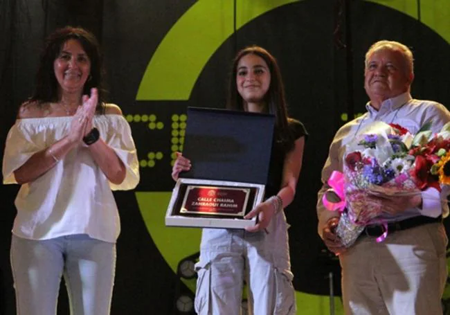 Homenaje a Chaima Zahraoui Rahim, medalla de oro en el Campeonato deEuropa de Taekwondo.