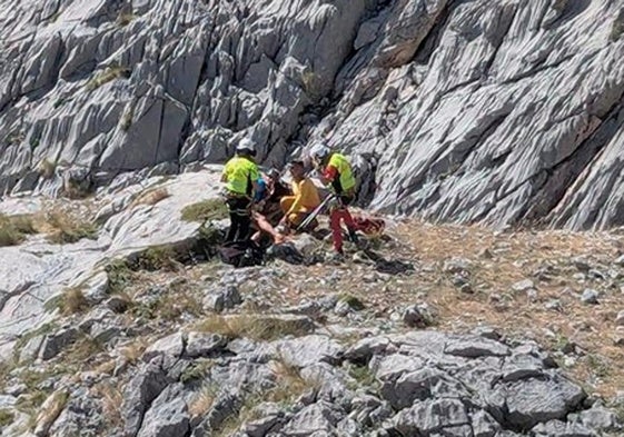 Rescate en Posada de Valdeón.