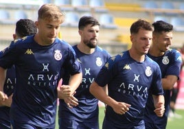 La primera plantilla de la Cultural en su primer entrenamiento de pretemporada.