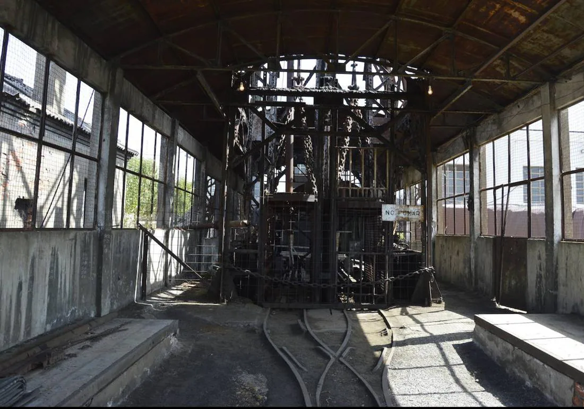 Imagen del interior del pozo Julia de Fabero