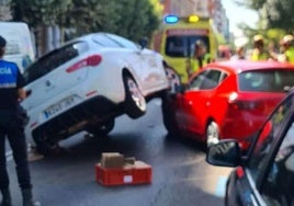 Accidente en la avenida de la Facultad.