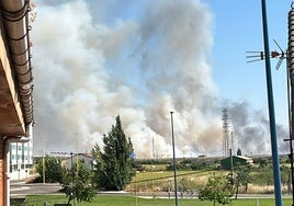 Imagen del incendio.