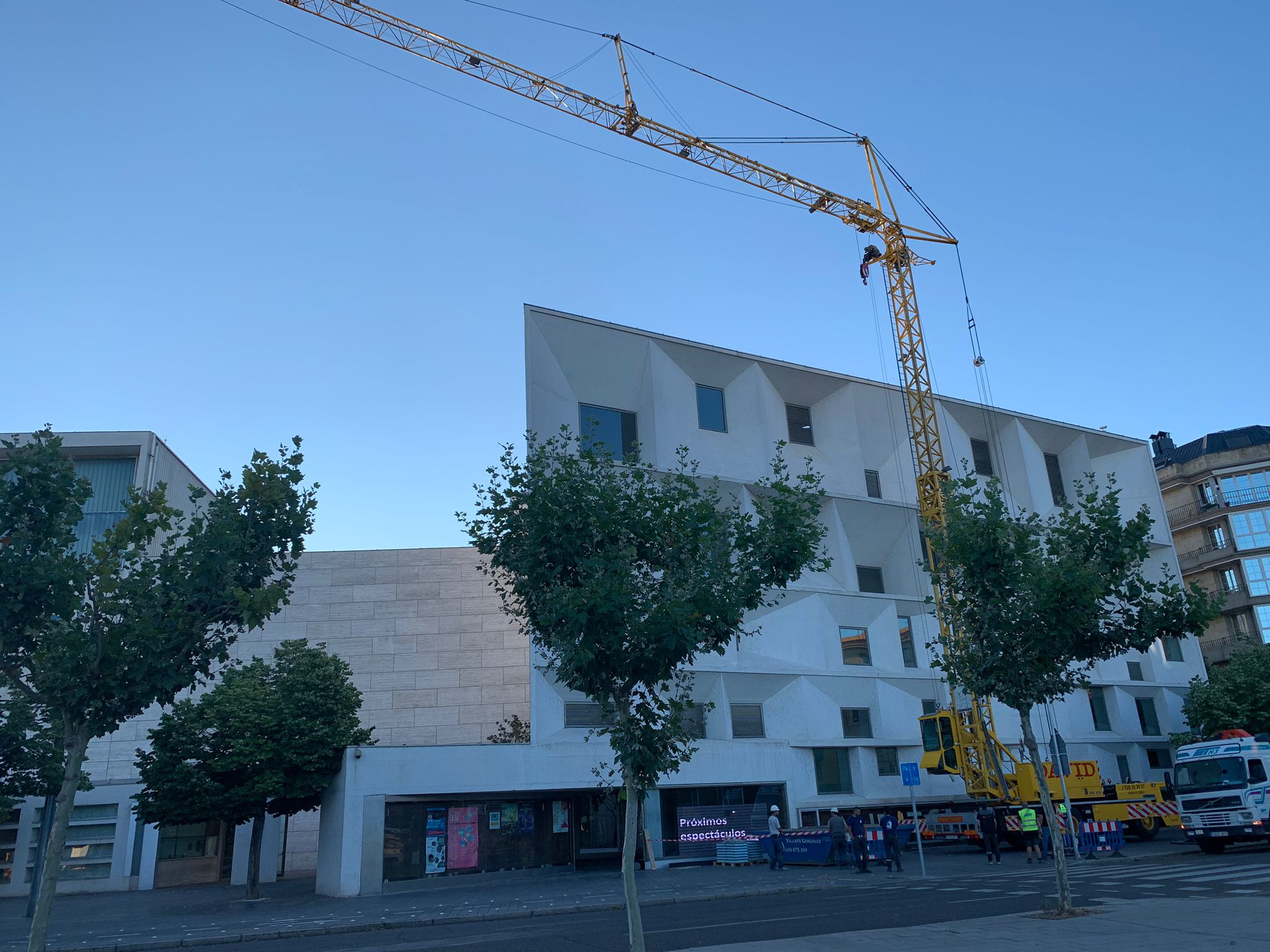 Inicio de las obras en el Auditorio de León.