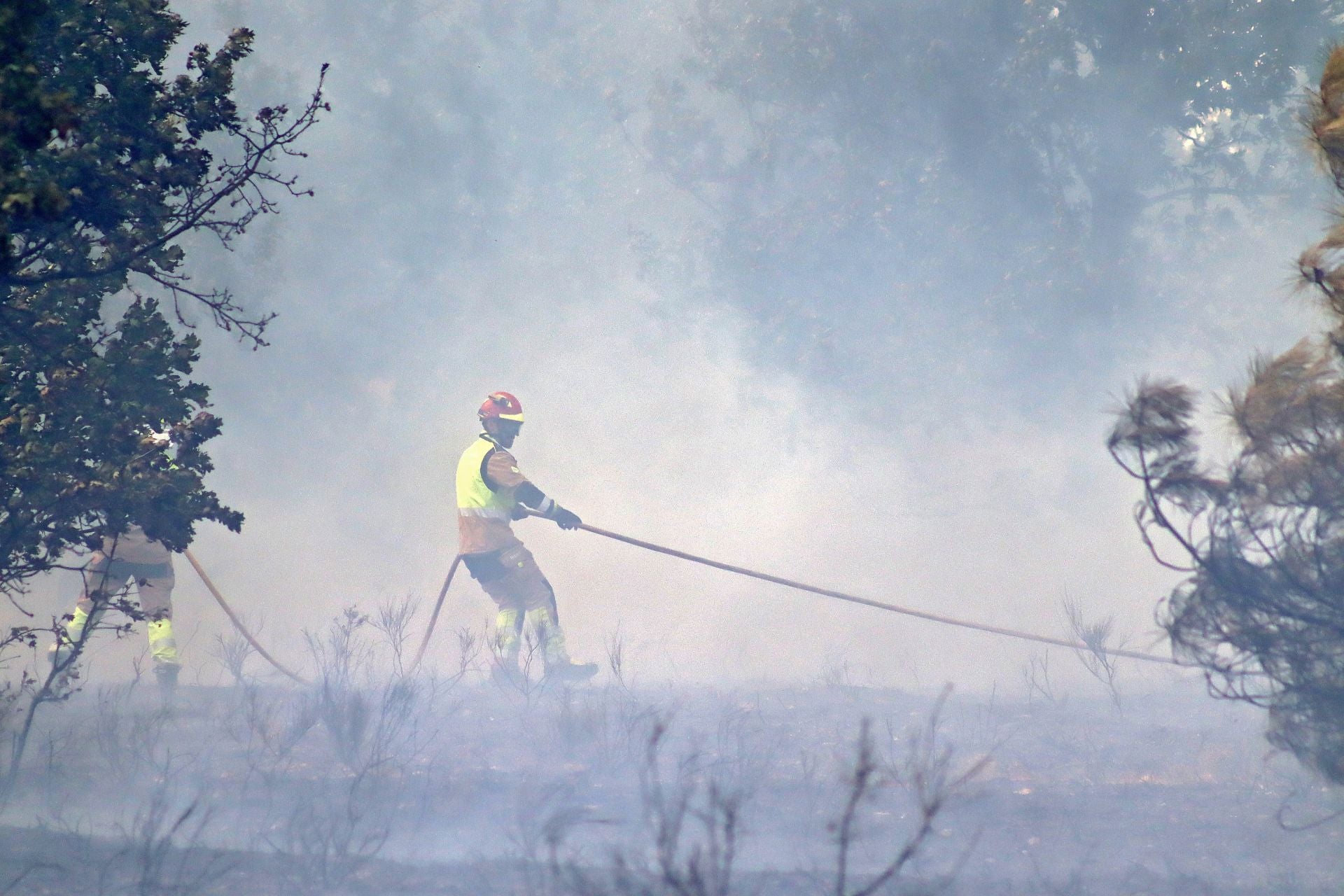 Incendio en Valverde de La Virgen