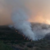 Declarado un incendio de nivel 1 en una zona alta de pasto en Villablino