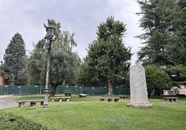 Jardín del Cid en León ciudad.