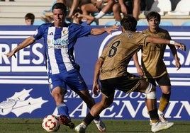 Brais, en el partido de este domingo ante la Real Sociedad B.