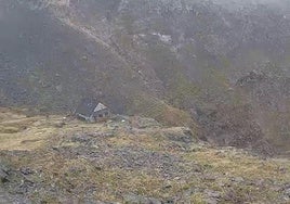 Imagen del refugio del Collado Jermoso, en León.