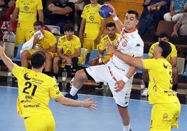 Álex Lodos, en el partido ante el ABC Braga.