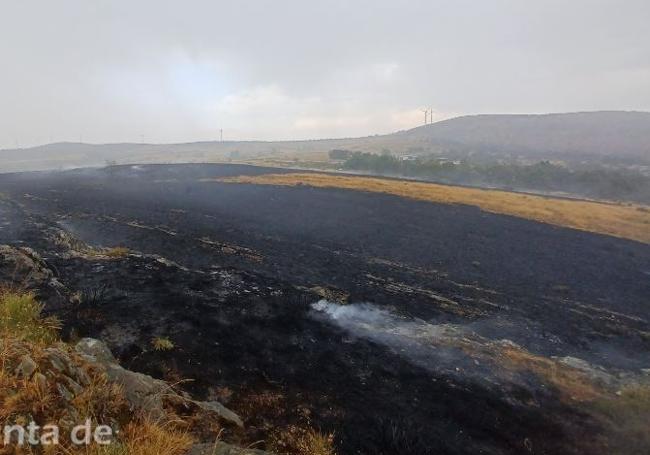 Incendio de Lucillo casi extinguido.