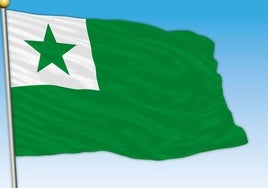 La bandera que representa el esperanto.