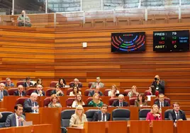 Votación en Las Cortes.