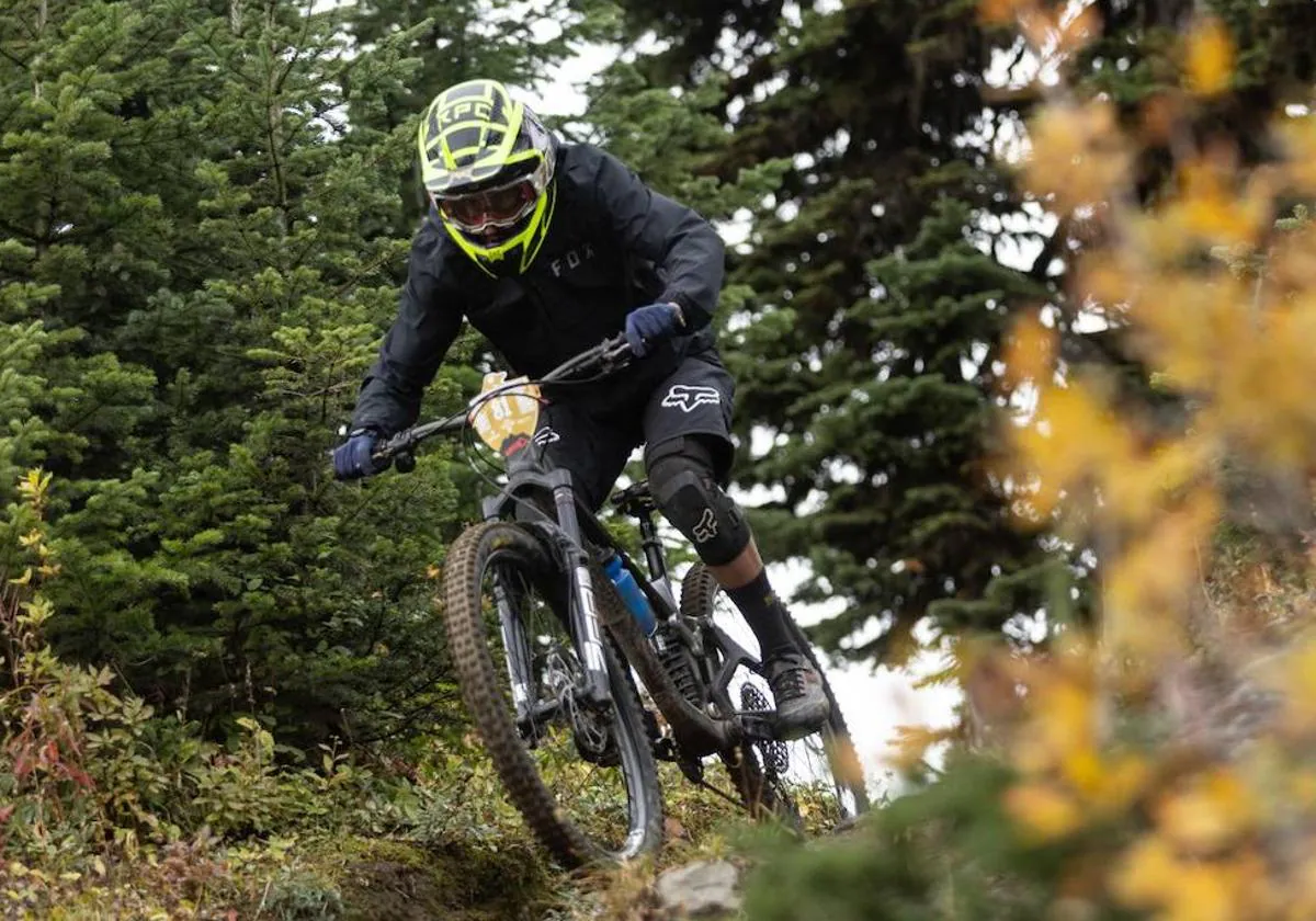 Álvaro Sánchez Prada, en la disputa del Campeonato de Canadá de Enduro.