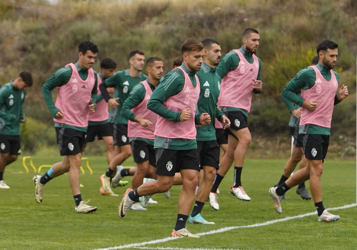 Imagen de una sesión de entrenamiento de esta semana