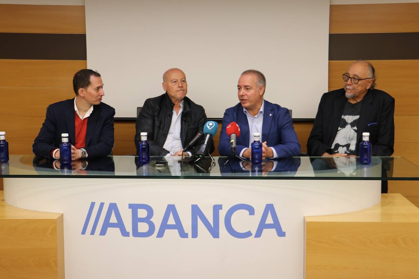 Rueda de prensa previa al acto en el Auditorio.