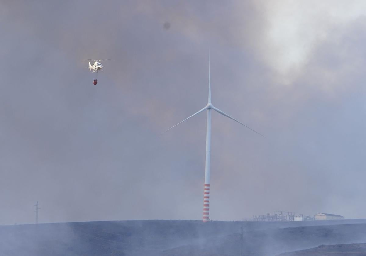 Incendio de este mes de septiembre en Brañuelas.