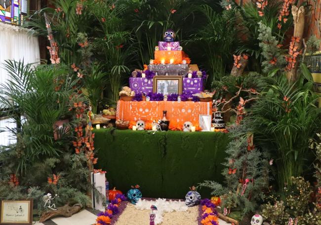 Altar de muertos en el Museo de la Emigración Leonesa.