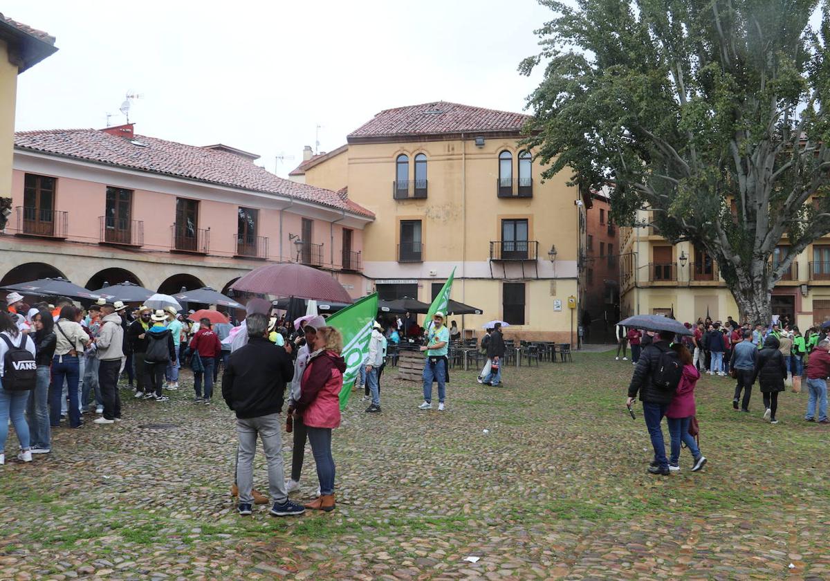 La plaza del Grano el sábado 12 de octubre.