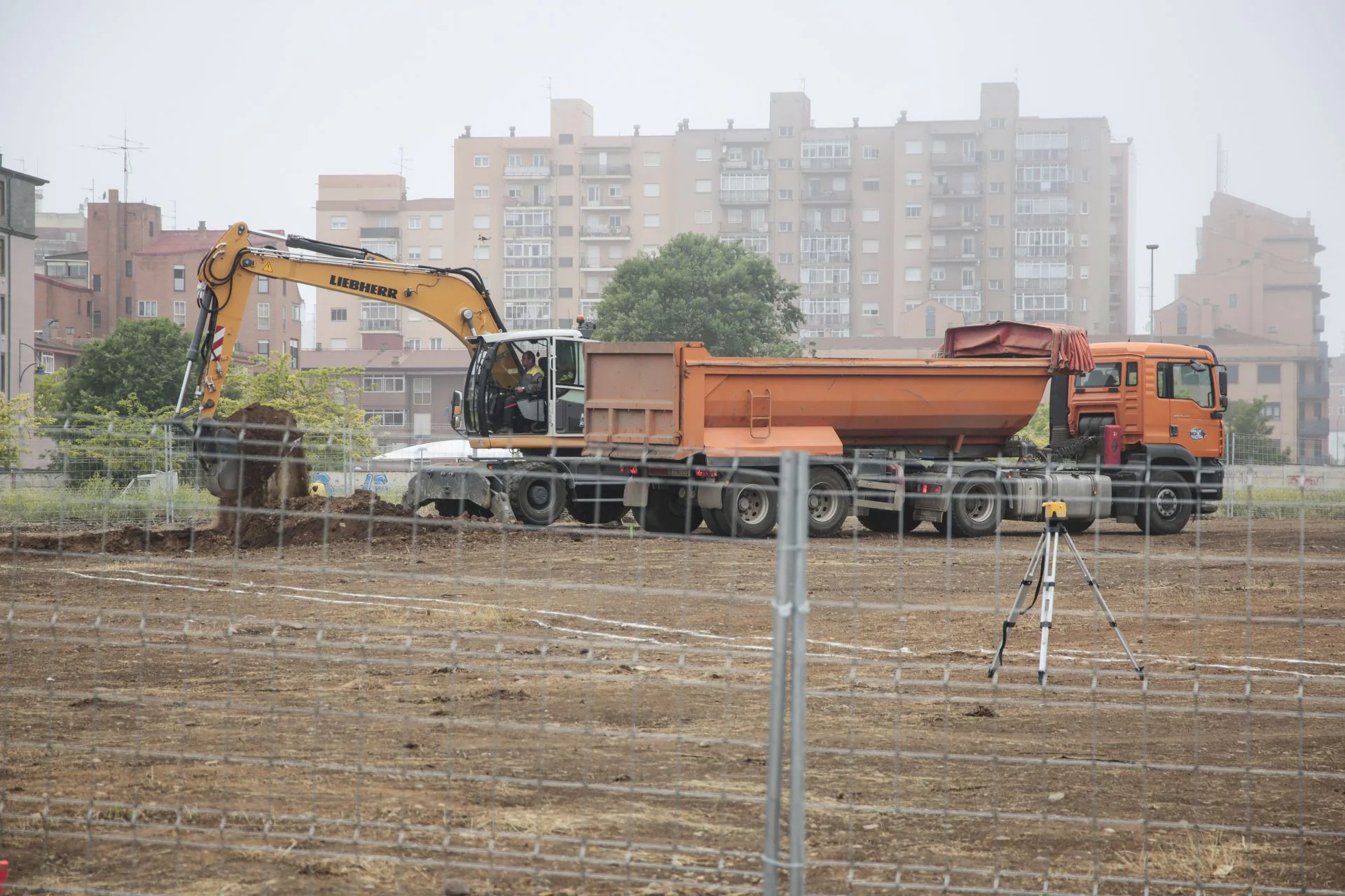 Inicio de las obras en 2021 de las obras en la parcela de La Palomera.