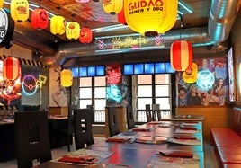 Restaurante Gudao Ramen y BBQ en el centro de León