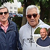 Colas para las entradas del derbi: «Vengo por mi hijo, está convencido de que ganará la Cultural»