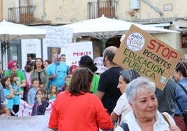 Imagen de una de las protestas por la educación pública de calidad en León.