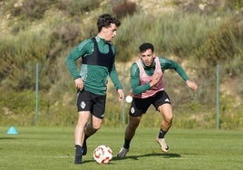 Una acción de entrenamiento de la Deportiva