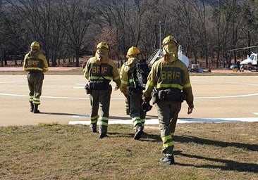 Los bomberos forestales de la Brif de Tabuyo ponen rumbo a Valencia