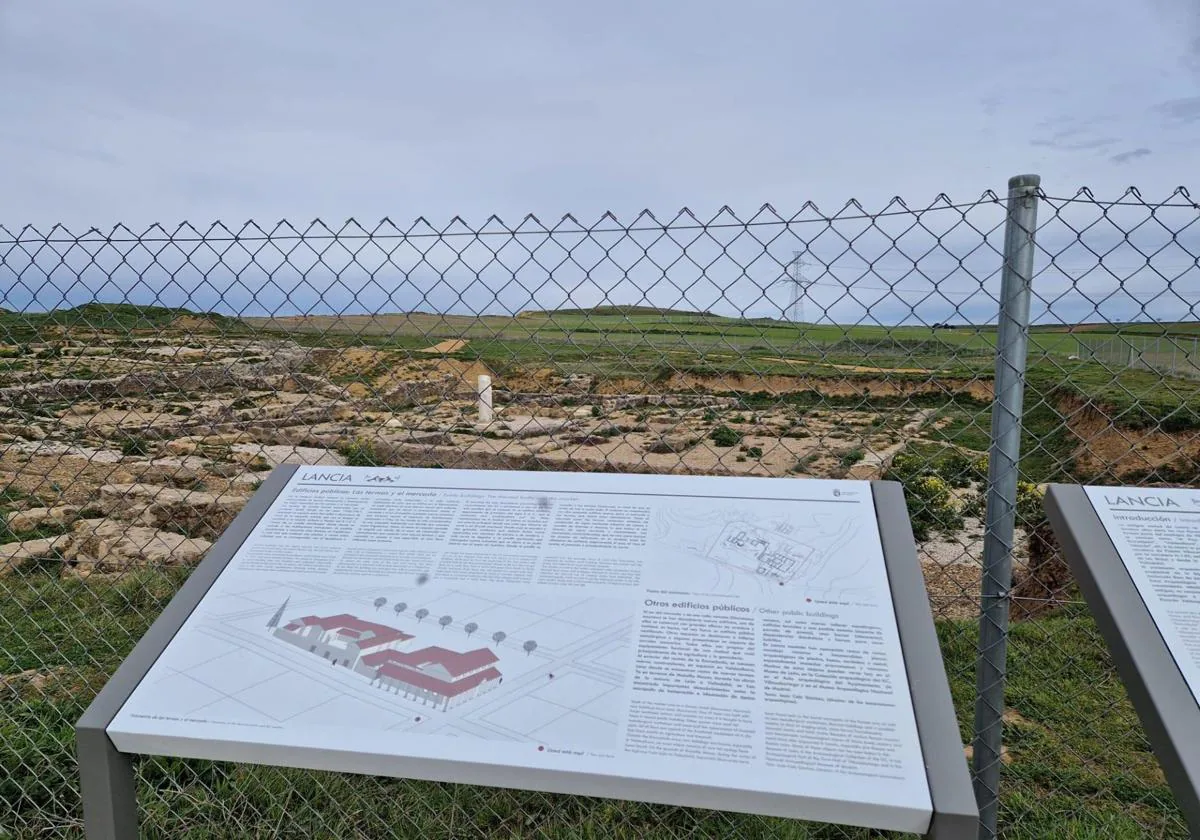 El yacimiento arqueológico de Lancia.