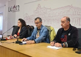 Rueda de prensa ofrecida por los sindicatos este 4 de noviembre.