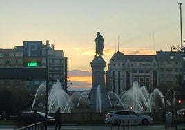 Imagen del atardecer desde Guzmán.