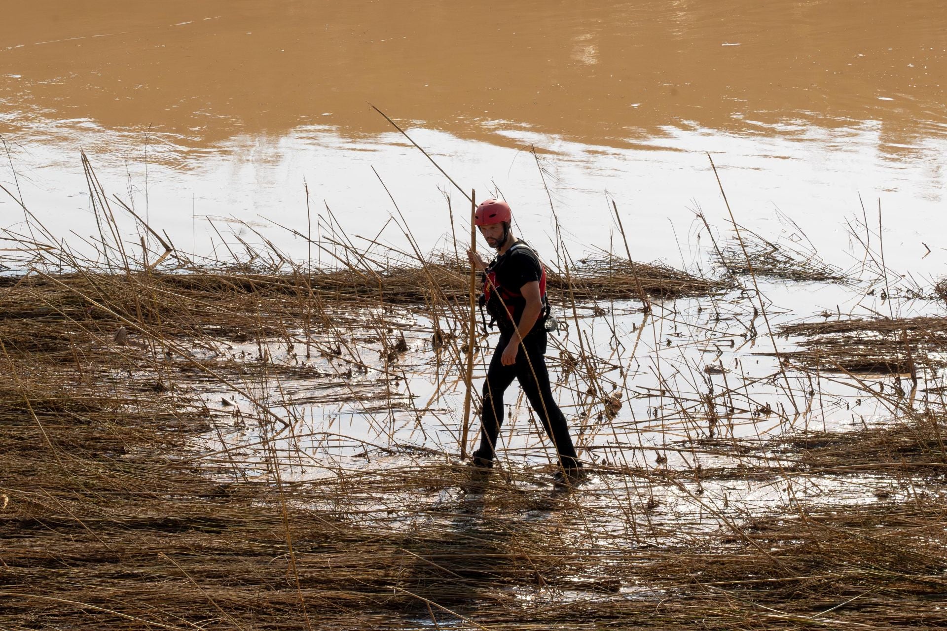 La UME rastrea La Albufera en busca de desaparecidos por la dana