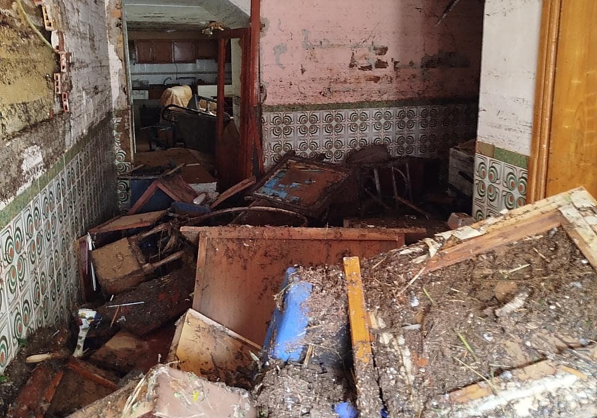 Casa afectada por la DANA.