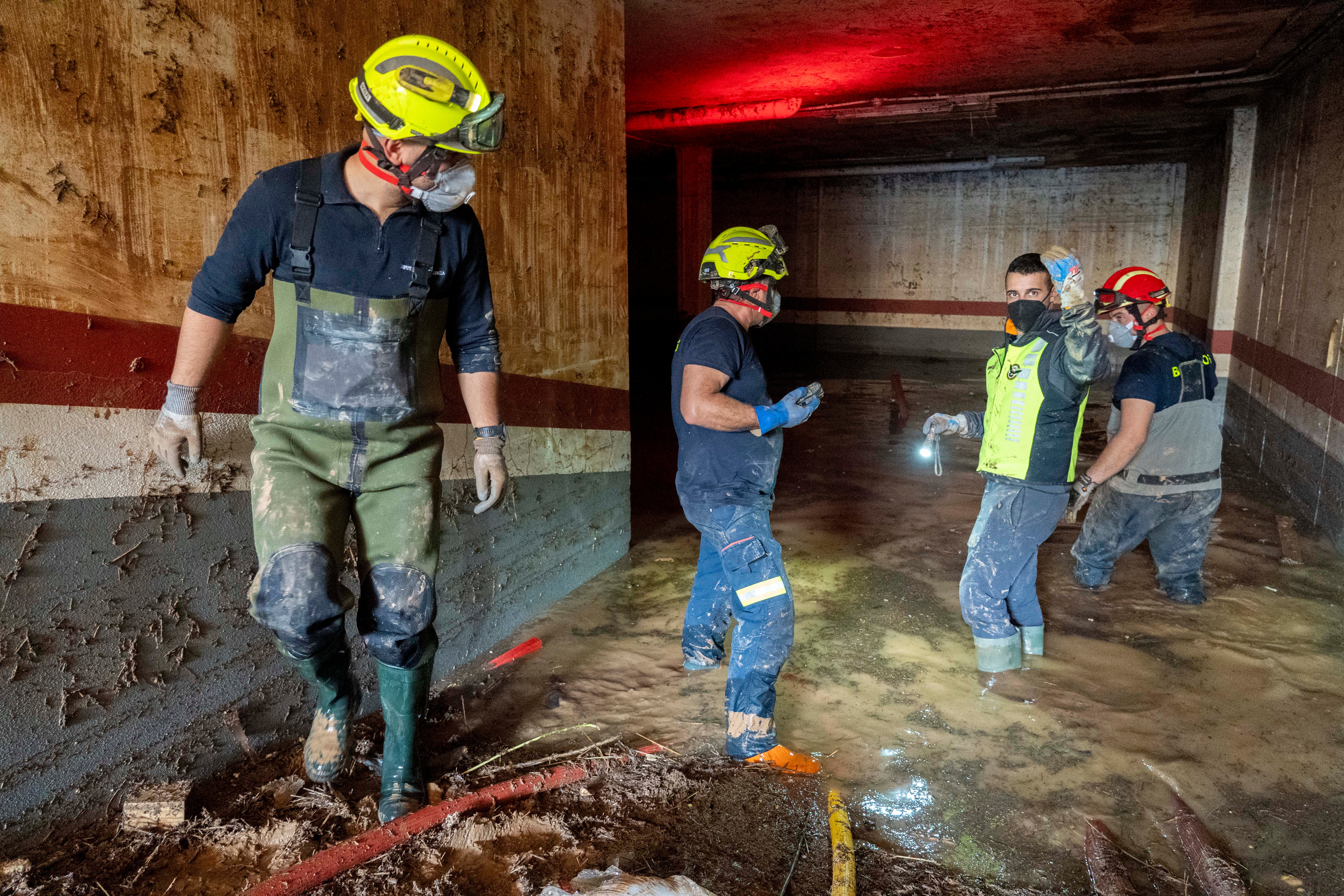 Equipo de rescate de Castilla y León en Aldaya