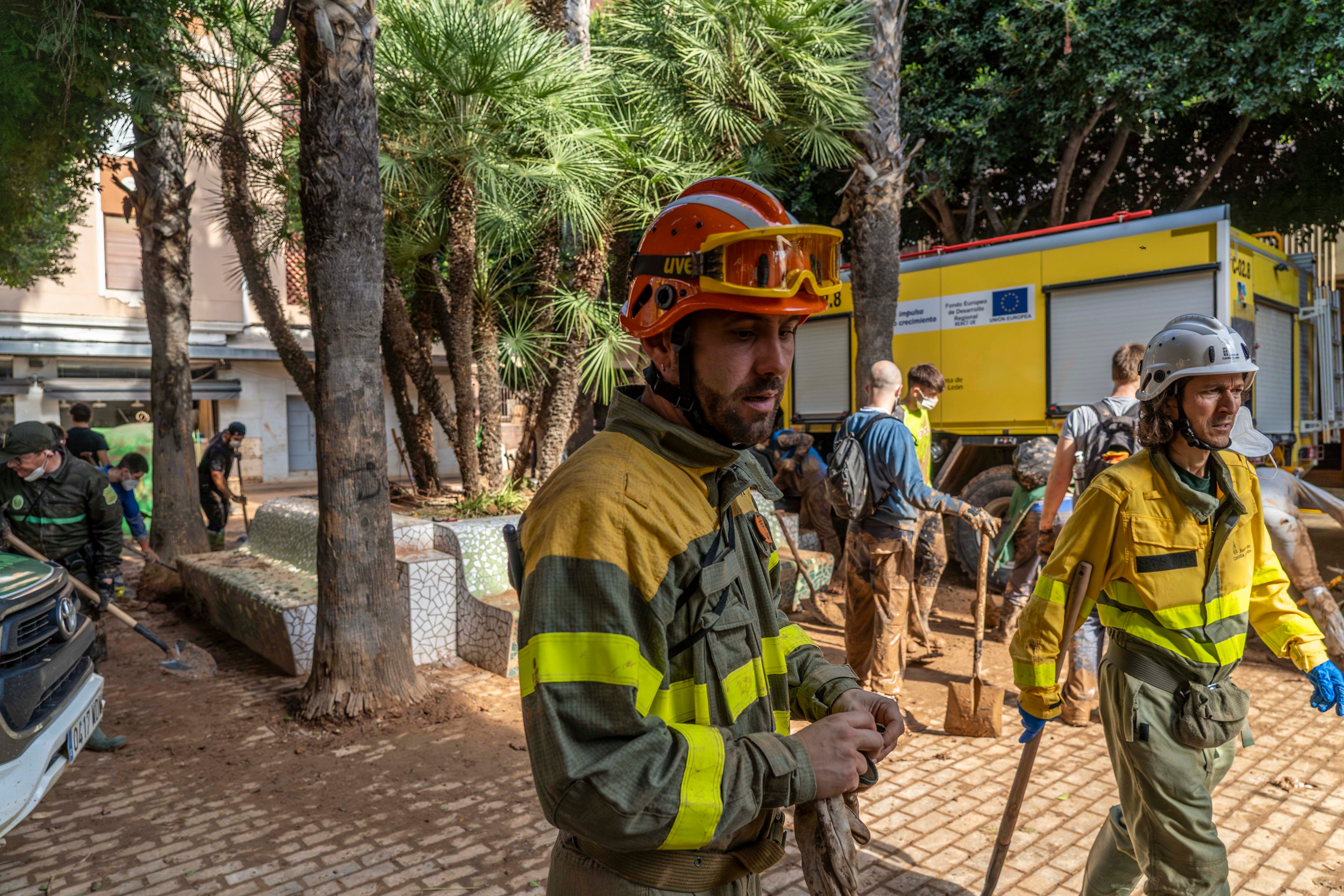 Equipo de rescate de Castilla y León en Aldaya