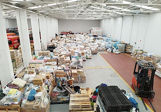 Material recogido en la provincia de León en la nave de Villacedré.