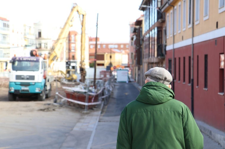 Obras de la ronda interior en El Espolón
