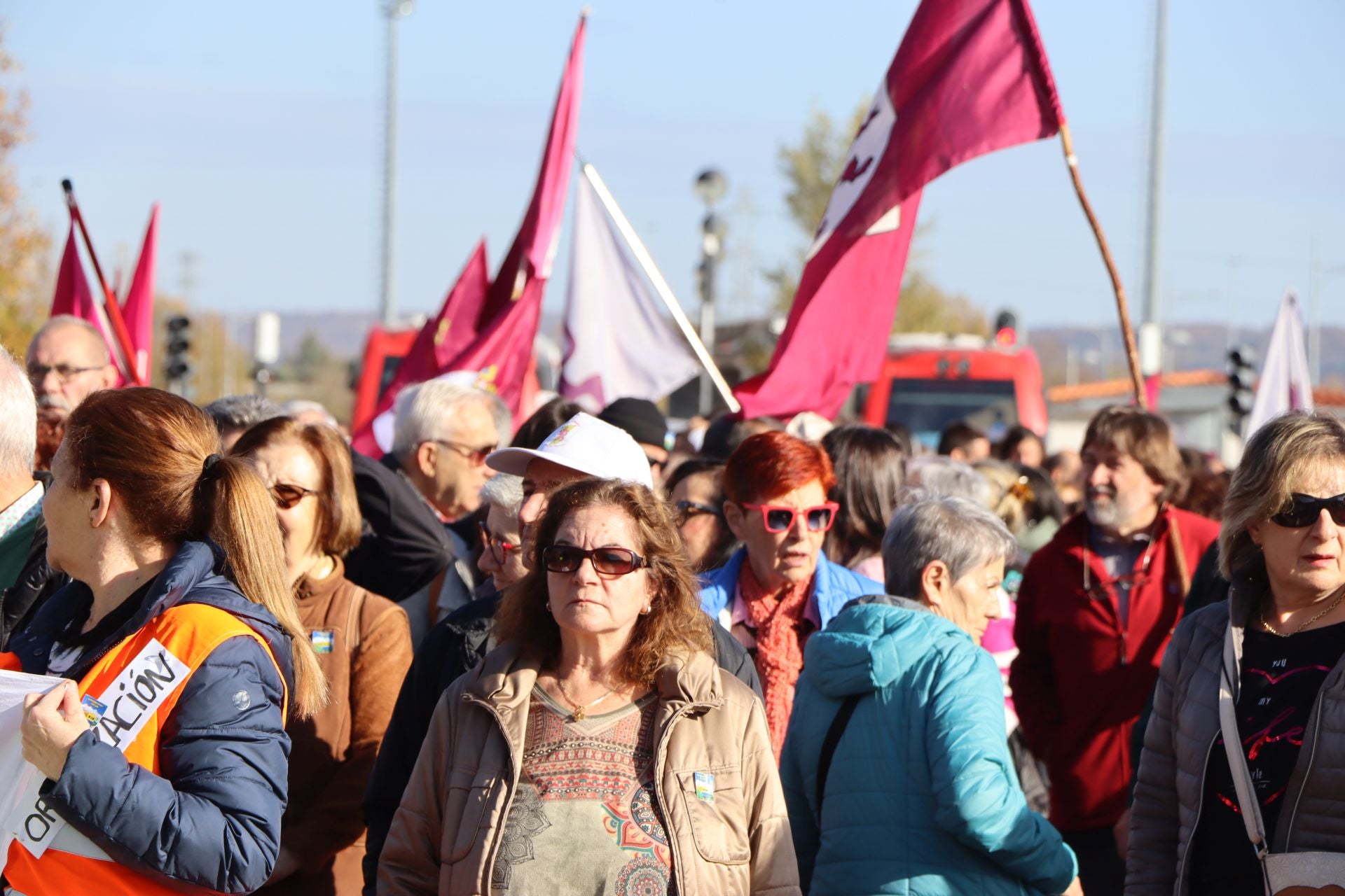 Manifestación por el futuro de Feve en León