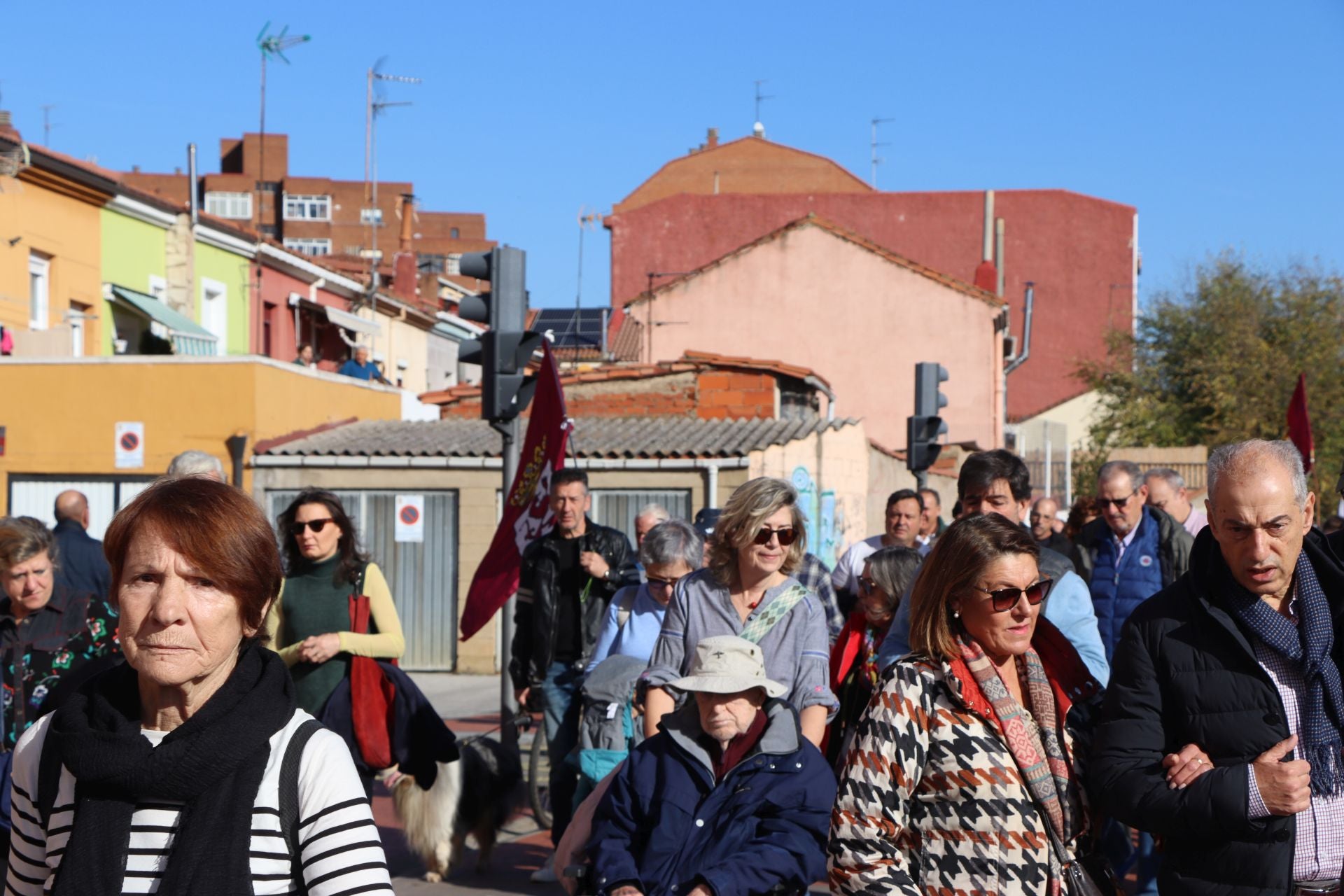 Manifestación por el futuro de Feve en León