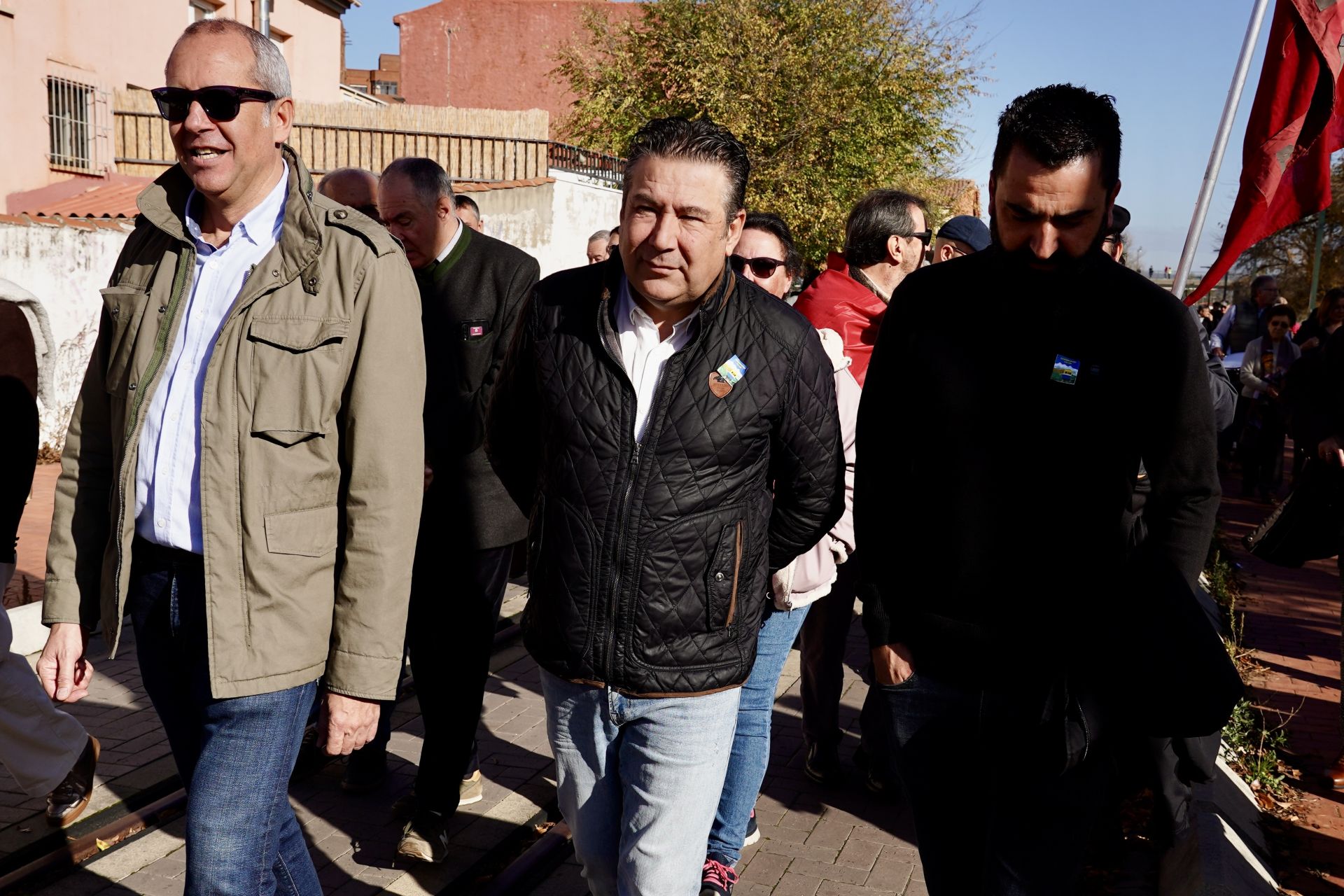 Manifestación por el futuro de Feve en León