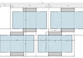 Proyecto de las cuatro pistas de pádel.