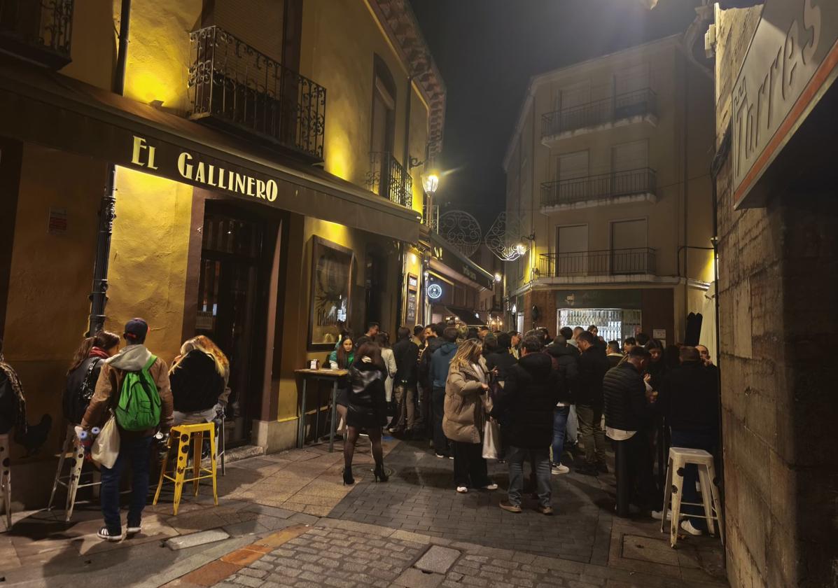 Zona del barrio Romántico de León.