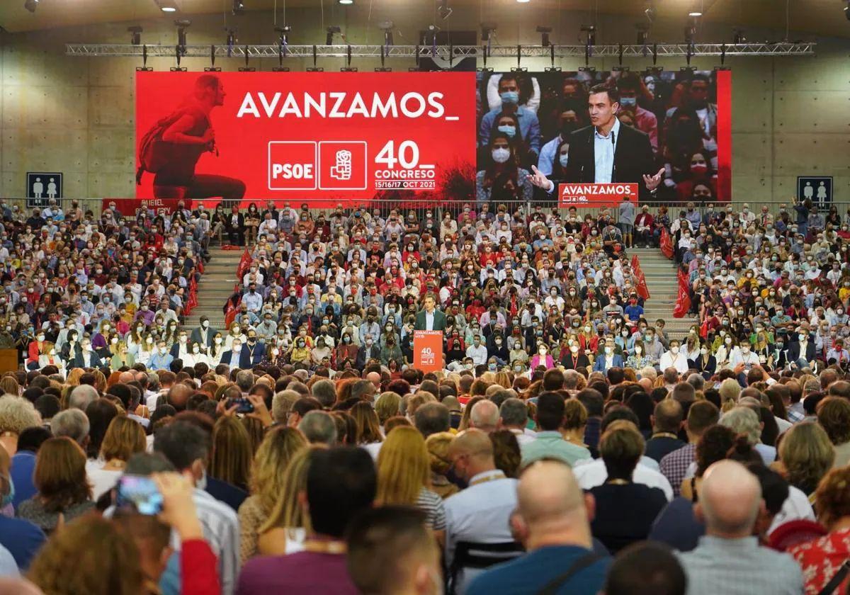 Imagen de archivo del pasado congreso federal del PSOE.