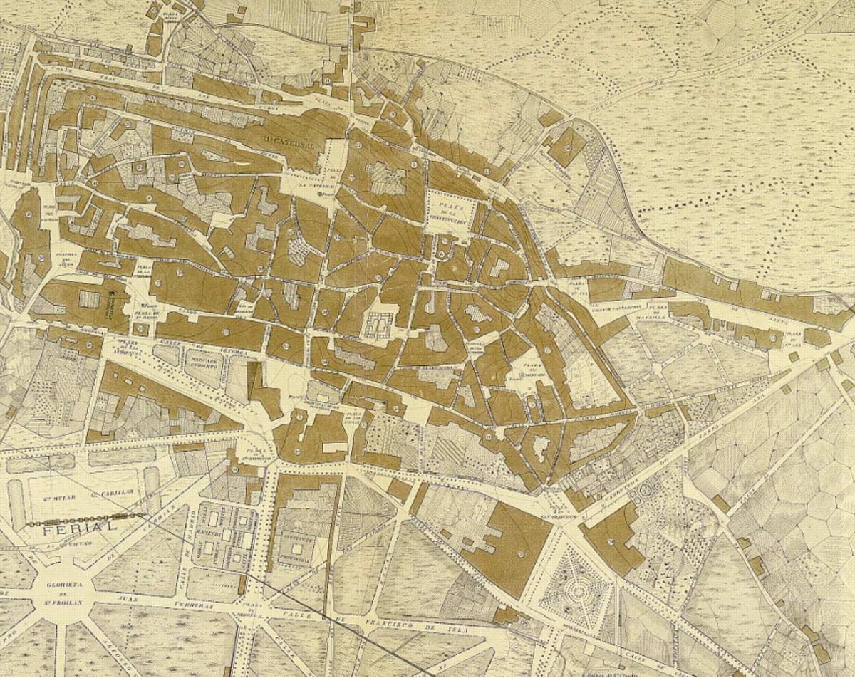 Ciudad de León en 1889.