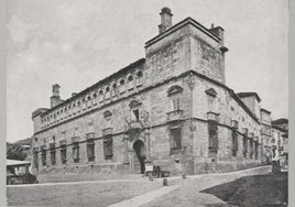 Palacio de los Guzmanes a principios del siglo XX.