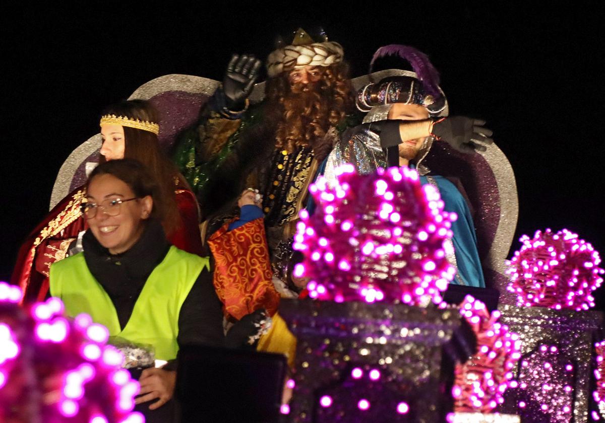 Cabalgata de Reyes en León.