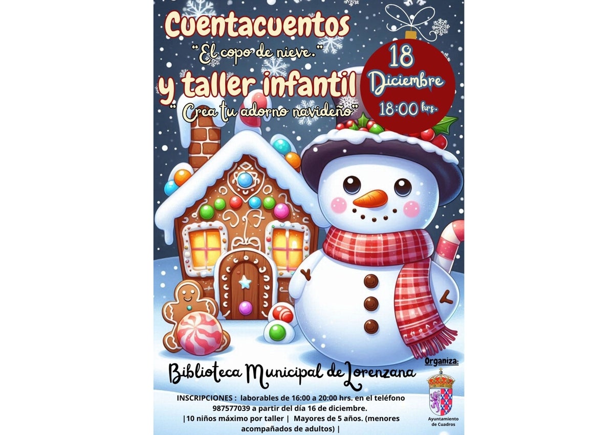 Imagen secundaria 1 - Tres de las actividades que tendrán lugar en Cuadros durante la Navidad