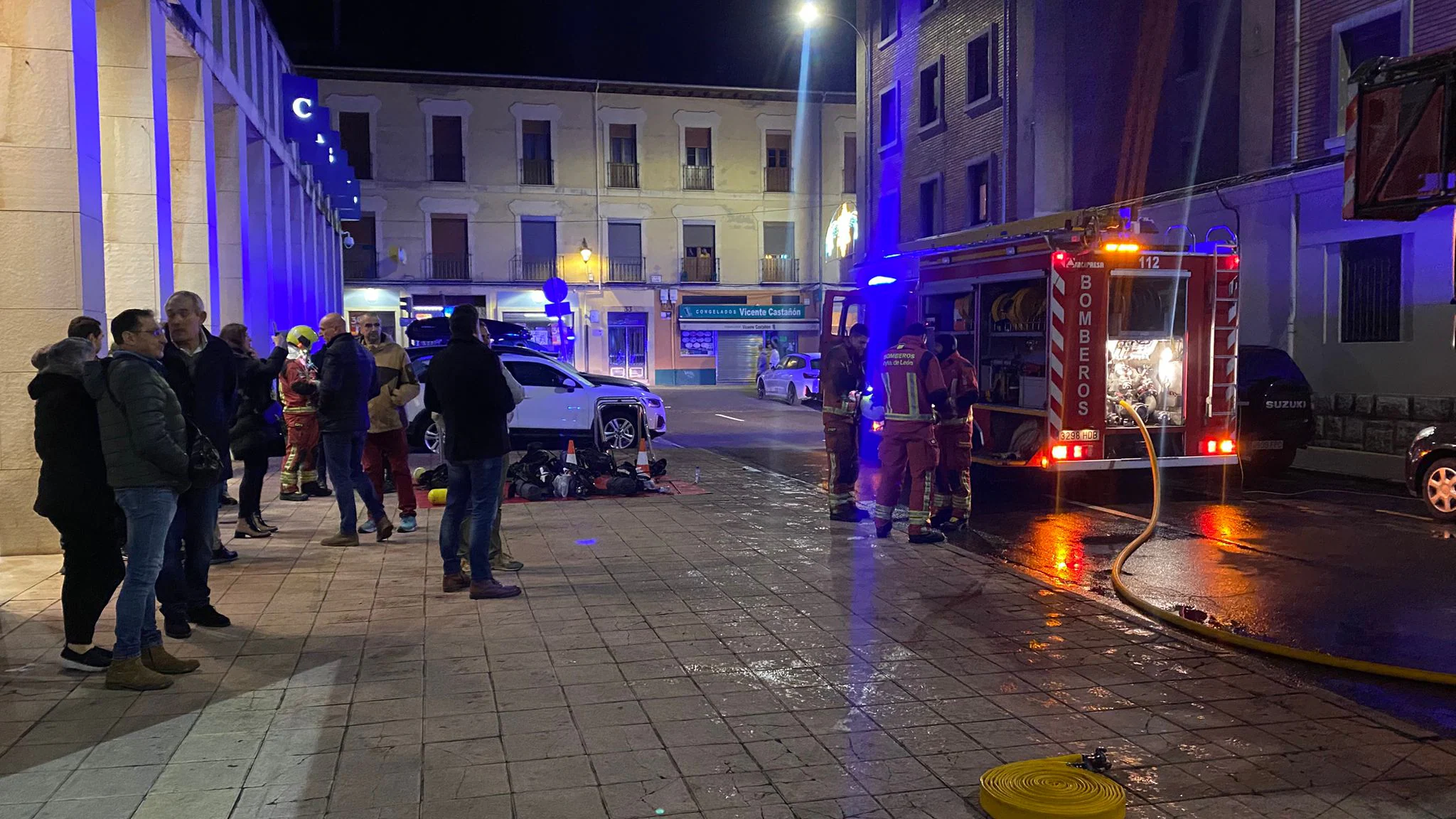 Incendio en el centro de León